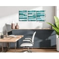 thumbnail image 7 of HFDF Motivational Quotes Teal Wall-Decor Canvas Wall Art For Living Room 3 Piece Wall Decor Ready To Hang 11x14inch Framed, 7 of 7
