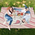 thumbnail image 6 of Extra Large Picnic Beach Blanket Waterproof Sand Proof Portable Outdoor Mat Cute Love Birds 60x80, 6 of 9