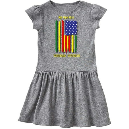 

Inktastic My Opa is a Vietnam Veteran Gift Toddler Girl Dress
