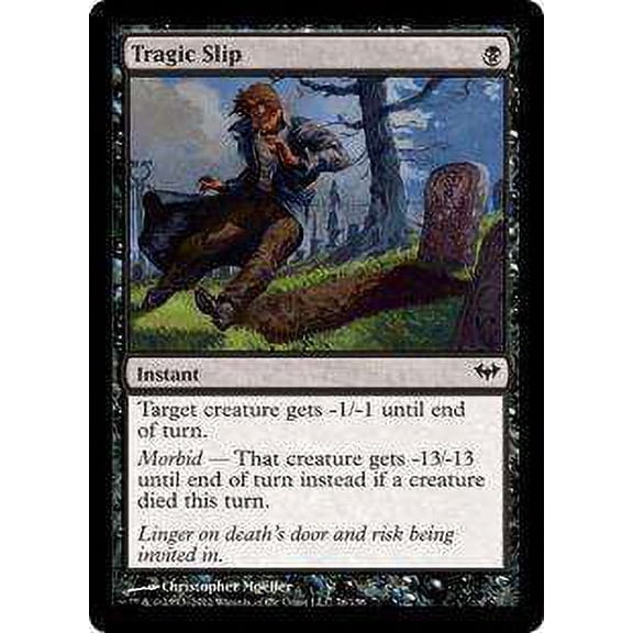 MtG Dark Ascension Common Tragic Slip (Foil) #76