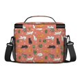 thumbnail image 3 of Cat and Potted Plant Coral Pattern Insulated Lunch Box for Women Men, Medium Leakproof Cooler Bag with Adjustable Strap, 10"x6.7"x8", 3 of 6