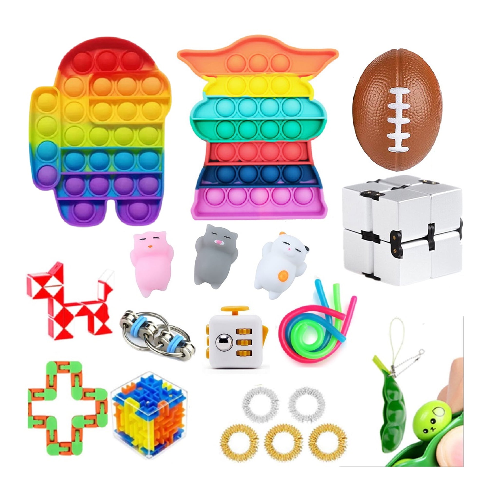 6/24Pcs Dance Autism Sensory Toys Juggling Scarves Baby Kids Adults Gift B 