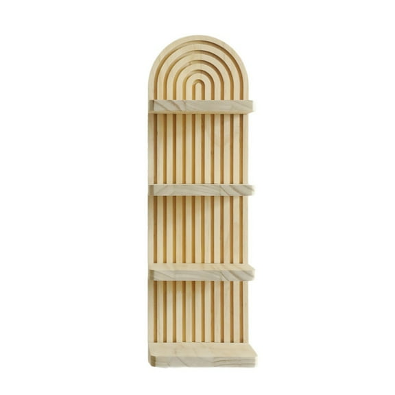 Arch Wall Shelf 4-Tier Storage for Home Office Living Room Decor