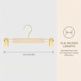 thumbnail image 6 of Unique Bargains 2Pcs Plastic Durable Space Saving Nonslip Hangers Natural 12.6inch, 6 of 6