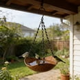 thumbnail image 3 of qolami Bird Feeder, Hanging Bird Feeder Wood Bird Feeding Sculpture for Outdoor Patio, Yard, Garden Ornament for Birds Lovers, 3 of 6