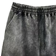 thumbnail image 5 of Rvwovn Men's Vintage Streetwear Shorts Elastic Drawstring Waist Distressed Summer Cotton Shorts, 5 of 5