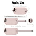 thumbnail image 3 of MoKo Travel Money Belt RFID Blocking for Men Women Slim Waist Hidden Wallet, Pink, 3 of 7