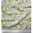 thumbnail image 1 of Soimoi Rayon Fabric Floral & Bird Cartoon Fabric Prints by Yard 56 Inch Wide, 1 of 3