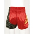 thumbnail image 4 of Kvysinly Unisex MMA Shorts Kickboxing Combat Fight Grappling Short Boxeo Boxing Pants Muay Thai Red&Grey XXL, 4 of 6