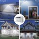 thumbnail image 4 of Paquete de 2 luces solares de pared con sensor de movimiento para exteriores, luces de seguridad impermeables 90 LED inalámbricas 3, 4 of 8