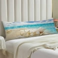 thumbnail image 2 of Beach Body Pillow Cover Summer Starfish Seashell on Beach Nautical Long Pillow Case with Zipper Decorative Bedding Pillowcase Coastal Pillow Covers Soft Cushion Pillow Case for Bedroom,Couch,20"x54", 2 of 5