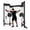 Power Cage-Black/Weight Bench/Barbell/Plates-Black(220LB), variant on MITONOS Foldable Power Rack Cage,1200 lbs Wall Mounted Squat Rack, Functional Trainer for Space Saving Home Gym with 1000 lb Weight Bench and Barbell