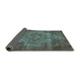 thumbnail image 2 of Ahgly Company Indoor Square Oriental Turquoise Blue Industrial Area Rugs, 3' Square, 2 of 4