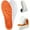 Orange, variant on Steppers Insoles for Men Women,4D Inserts Memory Foam Soft Insoles with Arch Support,Trim To Fit All Shoe Types