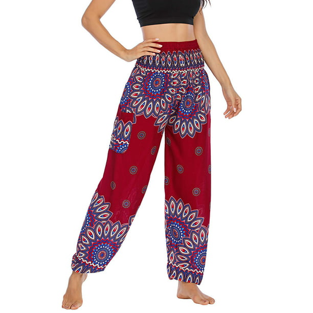 XZNGL Boho Pants for Women Hippie Women Men S Hippie Boho Pjs Lounge Beach  Print Yoga Pants Hippie Pants Men Yoga Pants Women Lounge Pants Men Boho  Pants Women 