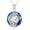 10-October-Marigold, variant on Birth Flower Birthstone Necklace 925 Sterling Silver 12 Birth Month Floral Crystal Pendant Birthstone Necklaces Birth Month Flower Jewelry Birthday Gift for Women