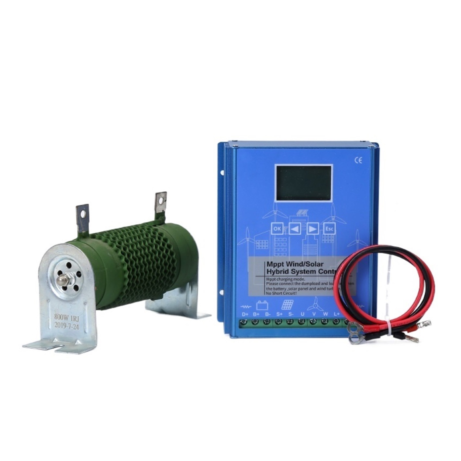 MPPT Wind-solar Hybrid Controller 12V24V 1000W2000W Breeze Boost Rechargeable Lead-acid Lithium Battery