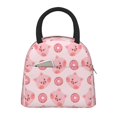 thumbnail image 1 of Balery Pigs Head And Donuts Bolsa de Almuerzo para Mujeres, Caja de Almuerzo, Bolsa de Almuerzo Pequeña Impermeable, Tote de Almuerzo Reutilizable con Gran Capacidad, 1 of 6