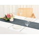 thumbnail image 5 of REGALWOVEN 1 Pack Solid Color Table Runner Long Linen Table Banner Black 12"x83", 5 of 5