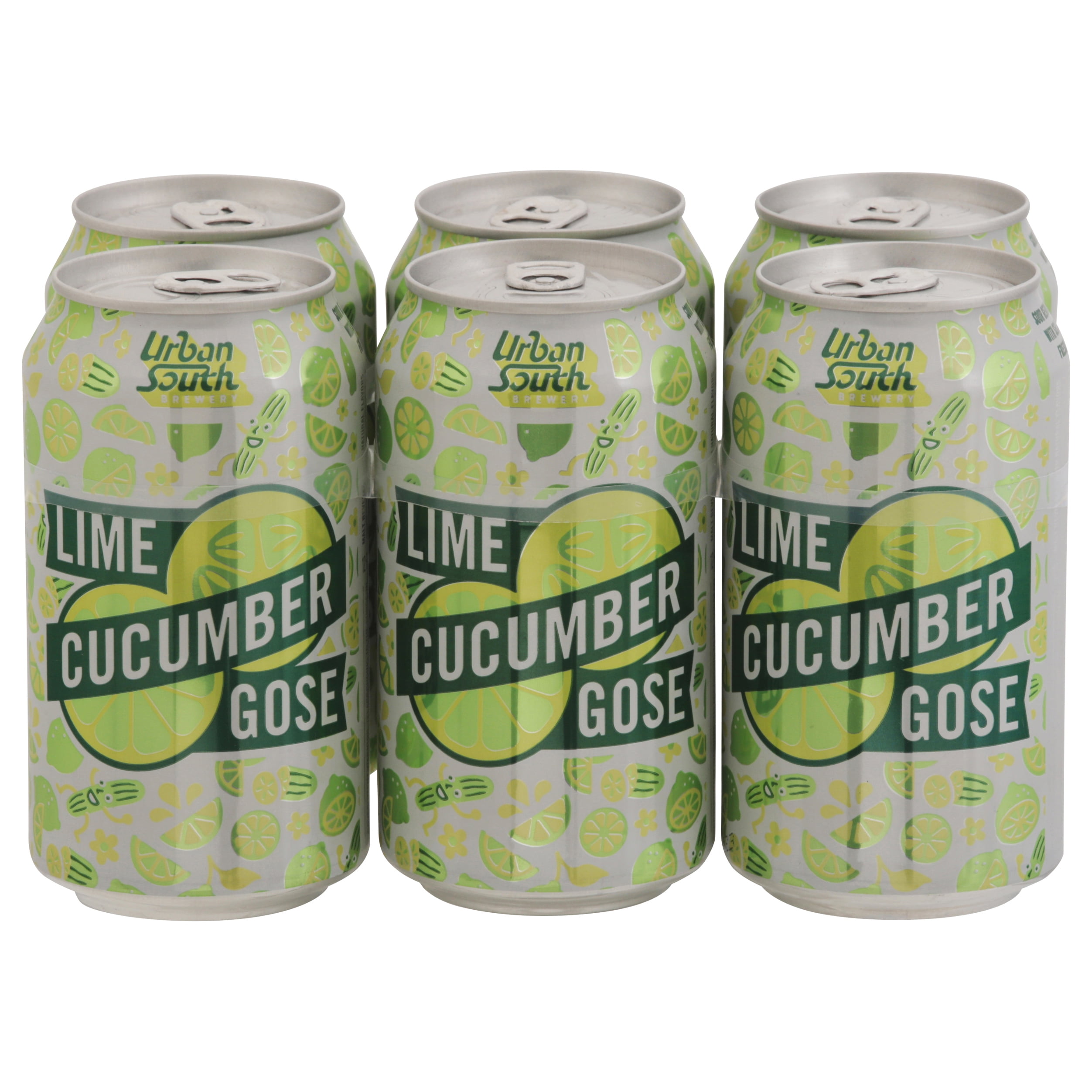 Urban South Lime Cucumber Gose Beer, 6 Pack, 12 fl oz Cans