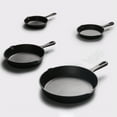 thumbnail image 4 of Lubelski Cast Iron Skillet Non-stick Frying Pan Cooking Pot Restaurant Chef Cookware black, 4 of 7