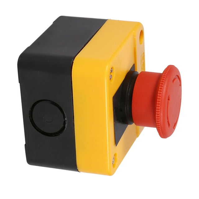 Botón De Parada De Emergencia De 660 V 10 A, Carcasa De Plástico, Diseño Rojo, Botón De Parada De Emergencia, Interruptor De Botón Shup Up Para Relé De Contactor De Arranque