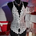 thumbnail image 3 of Women's Elegant Lace Trim Comfort Bodysuit For Women Flattering Contour Fit Lingerie, 3 of 6