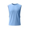 thumbnail image 5 of Qiyinn Mens Gym Sleeveless Tank Top Workout Muscle Shirt Cut Open Quick Dry Bodybuilding Vest, 5 of 5