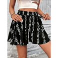 thumbnail image 5 of Shorts for Women Ditsy Floral Elastic Waist Ruffle Boho Casual Skort Shorts, 5 of 6