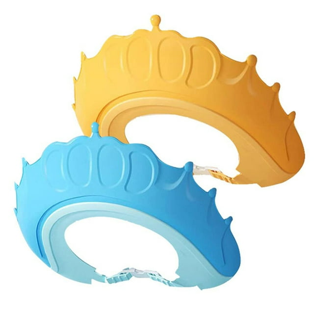 2 gorros de ducha para bebé con visera ajustable para niños pequeños para protección de ojos y oídos