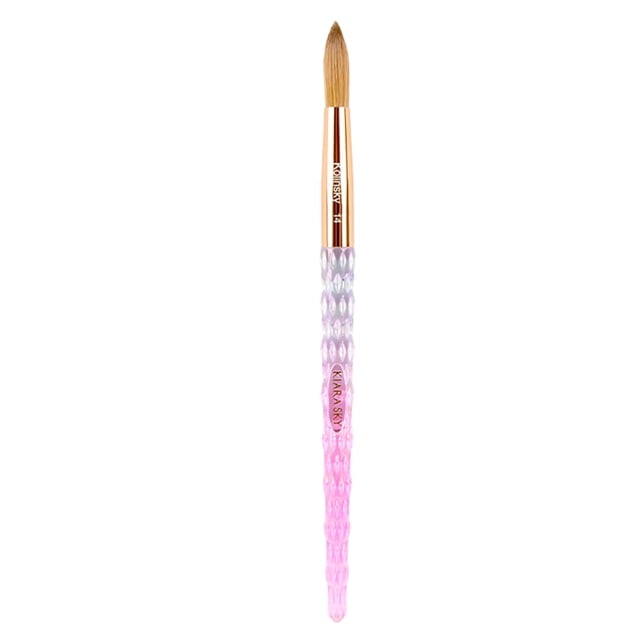 Pincel acrílico Kiara Sky #14 100% puro Kolinsky Pink