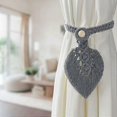 thumbnail image 2 of 2 Pack Curtain Tiebacks, Bohemian Curtain Rope, Handmade Decorative Clips, Buckle for Office, 2 of 5