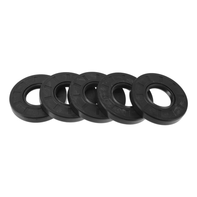 Sello de aceite universal TC de doble labio con resorte de acero, sello de eje rotativo de alta presión, goma NBR negra, 5 piezas 30x65x10mm