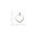 thumbnail image 2 of Sterling Silver Plain 18mm Heart Locket - 1.8 Grams, 2 of 2