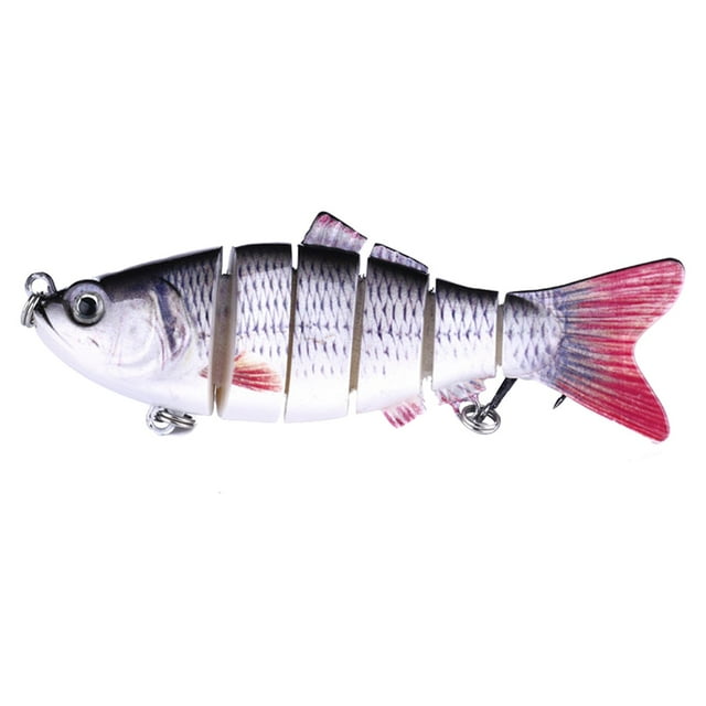 TIELUTT Hameçon Poisson 3D Forme de Poisson Réaliste Fournitures de Pêche pour Lac Rivière pour Passionnés de Pêche Débutants Truite Mini Portable E Rig Planche à Bosses Souples pour Glace Éclosion 650xd