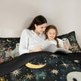 thumbnail image 5 of Manfei Cute Cartoon Ghost Bedding Comforter Set,Watercolor Flower Floral Twin Comforter Sets,Happy Halloween Bedding Set For Kids Girl,Ultra Soft Home Decor Reversible,2pcs, 5 of 8