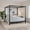 Black, variant on From the Tree Furniture Solid Wood Canopy Bed (Walnut, King (U.S. Standard))