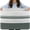 Sage Green/White, variant on 75L Large Woven Storage Basket, Cotton Rope Laundry Hamper with Handles, 22”x17”x12” Rectangle Blanket Basket for Toys, Clothes, Pillows, Nursery and Living Room, Gradient Brown/White