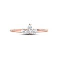 thumbnail image 2 of Diamond Princess 10kt Rose Gold Womens Marquise Diamond Stackable Band Ring 1/4 Cttw, 2 of 4