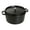 Matte Black, variant on Staub Cast Iron 13.25-qt Round Cocotte - Grenadine