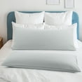 thumbnail image 2 of PiccoCasa 2Pcs Body Pillowcases Microfiber Pillow Covers, Jumbo Light Grey, 2 of 9