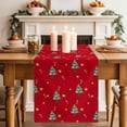 thumbnail image 2 of Christmas Tree Table Runner 72 Inches, Red Xmas Candy Cane Stars Winter Holiday Bed Runner Dresser Scarves Tabletop for Indoor Outdoor Parties/Ceremony/Banquet, 16" x 72", 2 of 8