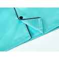 thumbnail image 4 of Topgal Satin Pajamas for Teen Girls Aqua Blue Summer Silky Short Sleeves Kids Jammies Size 12, 4 of 7
