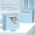 thumbnail image 5 of Hizgo Blue Stainless Steel Piggy Bank for Adult, Must Break to Open Money Saving Box (Blue 5.9 Inch), 5 of 7