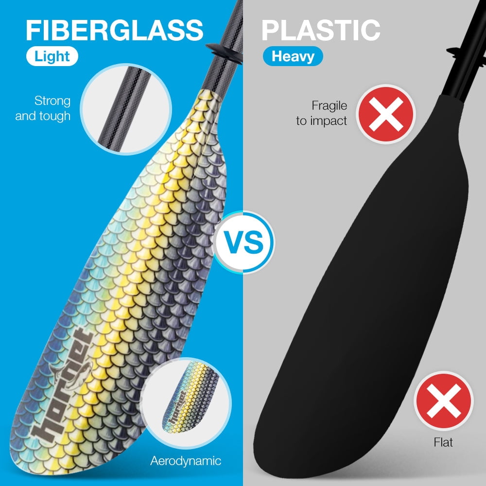 Hornet Kayak Paddle - Blue Scales