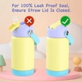 thumbnail image 6 of Hawsaiy 12oz Kids Insulated Water Bottle with Straw Lid,Leak-Proof Stainless Steel BPA-Free for School Boys and Girls, 6 of 8