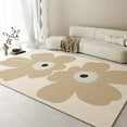 thumbnail image 3 of VIKAMA Fresh Living Room Carpet Waterproof Non-slip Coffee Table Carpet Large Area of Crystal Velvet Carpet Floral Mat, 3 of 6