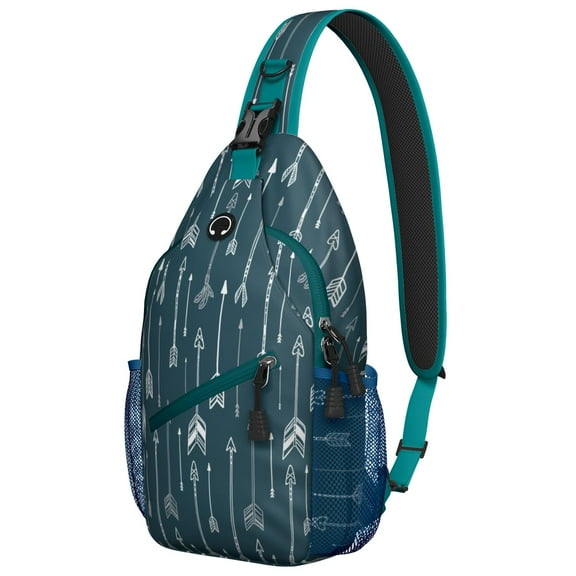Tribal Patterns Sling Bag Spacious Crossbody Bag for Outdoor Adventures Artistic & Versatile