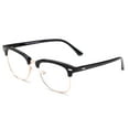 thumbnail image 2 of High Quality Fashion Reading Glasses for Men Retro Vintage Reading Glasses Horn Rimmed Half Frame Reading Glasses with Case, 2 of 4
