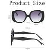 thumbnail image 2 of Women Men Retro Fashion Street Shot Glasses Unisex PC Frame Sunglasses Retro Glasses Shield Men Oversized Women Distance Glasses Women Shades Cat Eye Glasses Pack Beach for Women High Key Mini Women, 2 of 3